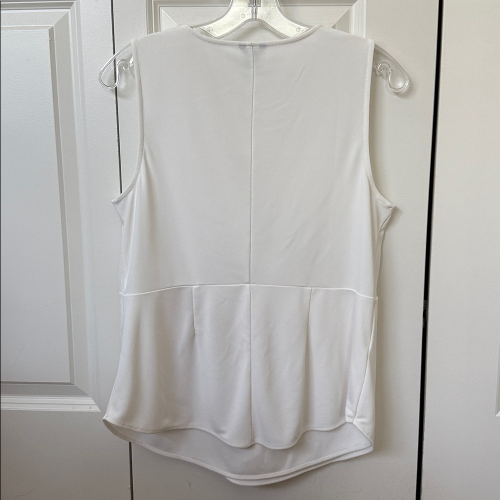 Ann Taylor Cream Ruffle Blouse - Picture 3 of 3
